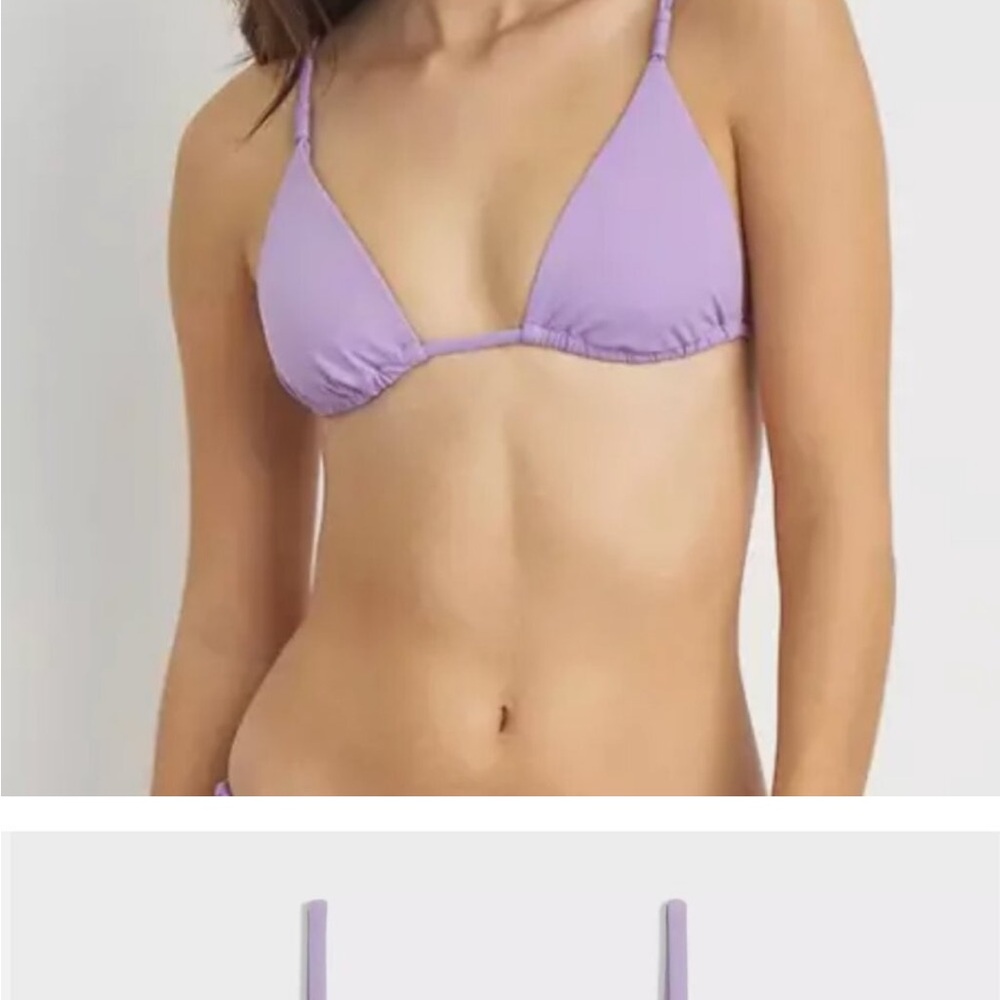 Onia women’s Alexa bikini top, Onia women’s Martina bikini bottoms- lavender